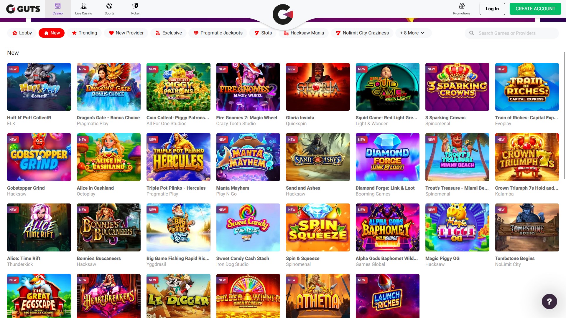 Guts Casino screenshot 2