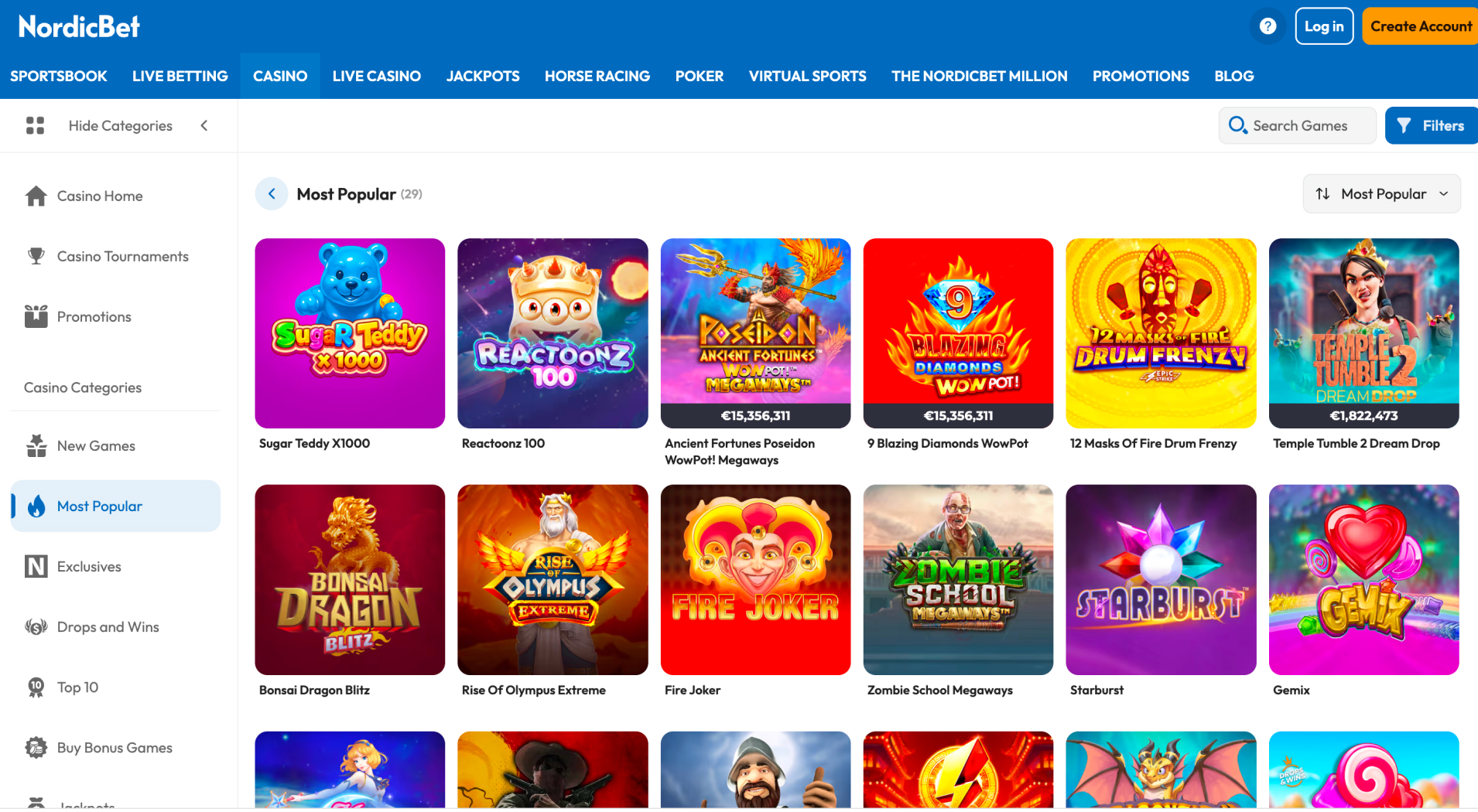 NordicBet Casino screenshot 4