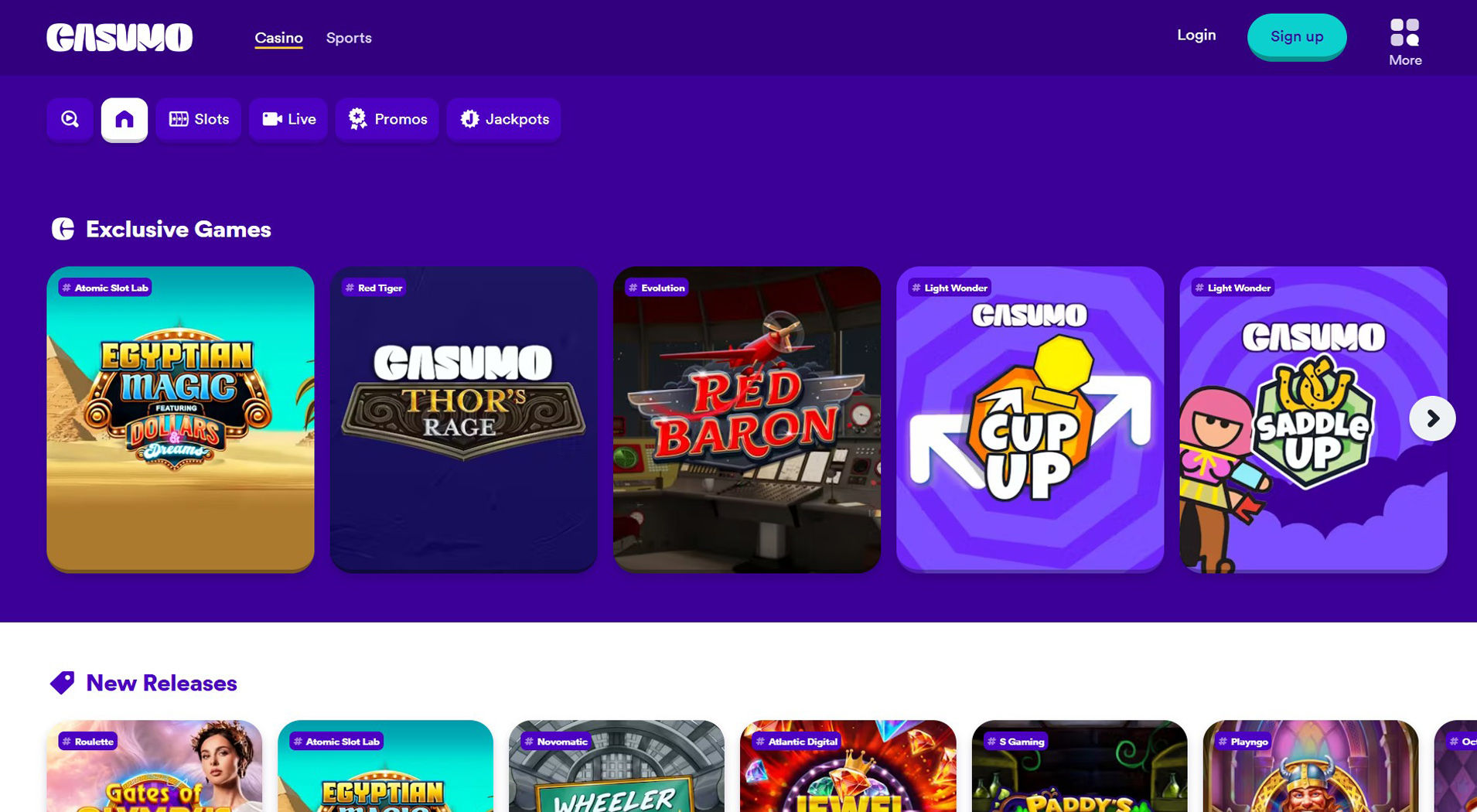 4. Casumo Casino- Klarert Online Casino Alternativ
