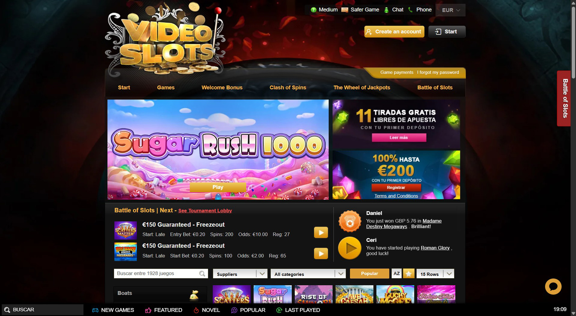 3. Videoslots Casino- Sterk Online Casino Verdi
